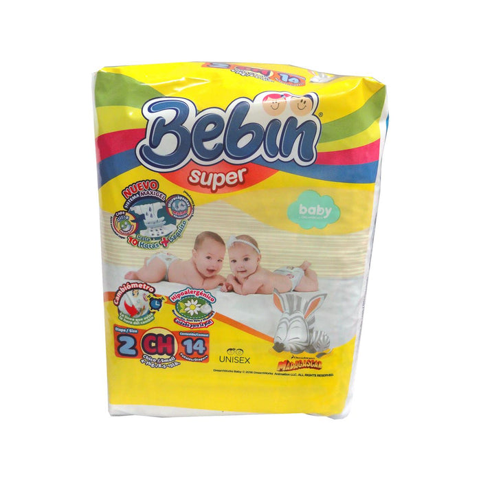 BEBIN SUPER DIAPERS - Small 14 Pk Brand New