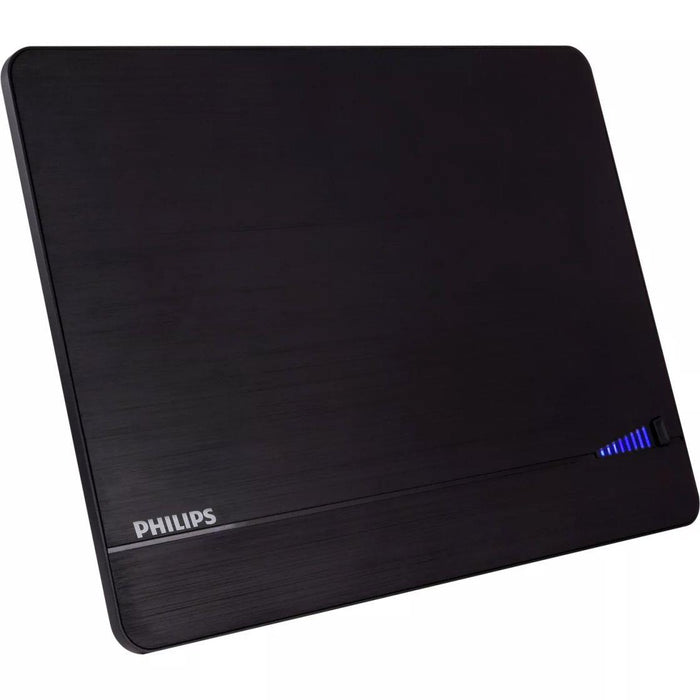 Philips Elite Indoor Amplified Signal Finder TV Antenna with 10 ft. Coax Included Open Box