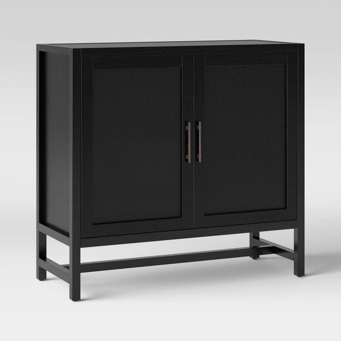 Warwick 2 Door Cabinet Black - Threshold