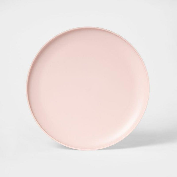 10.5" Plastic Dinner Plate Light Pink - Room Essentials
